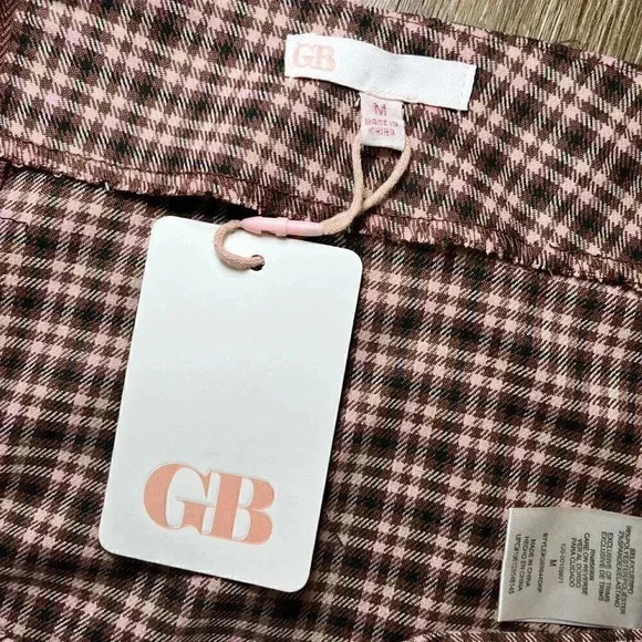 Womens NWT GB Gianni Bini Plaid Mini Skirt - M - Picture 5 of 6